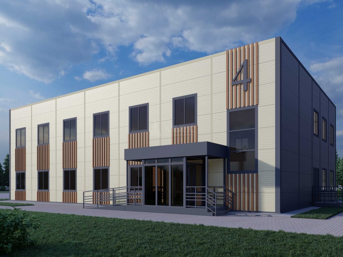 3D визуализация Гостиница из сэндвич панелей - фото 2