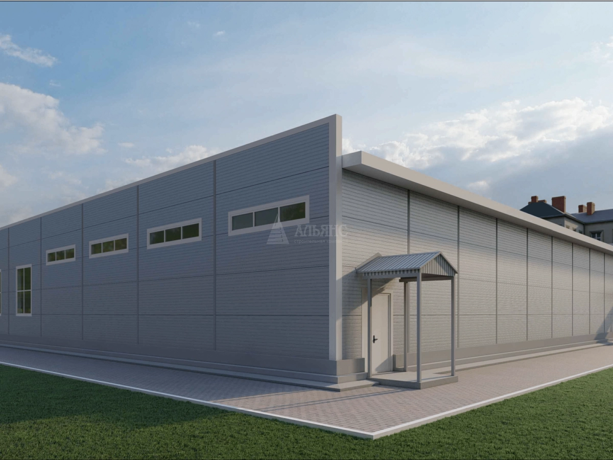 3D визуализация Магазин из сэндвич-панелей - фото 4